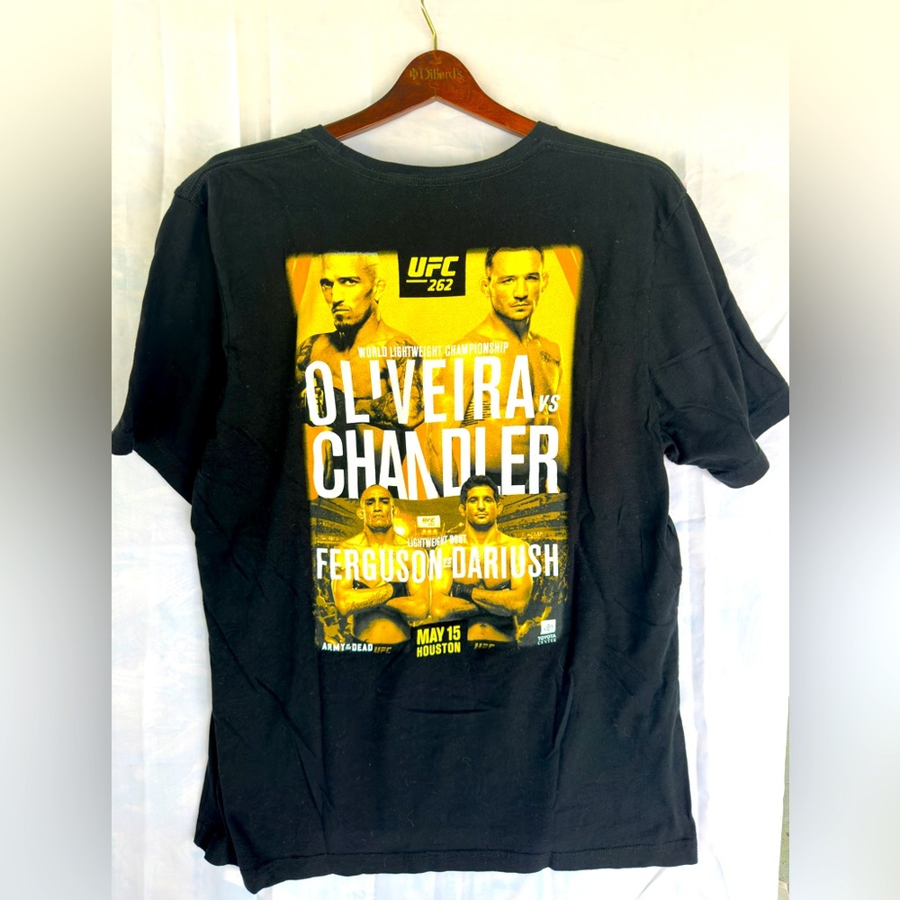 UFC oliveira vs chandler Black short sleeve T shirt